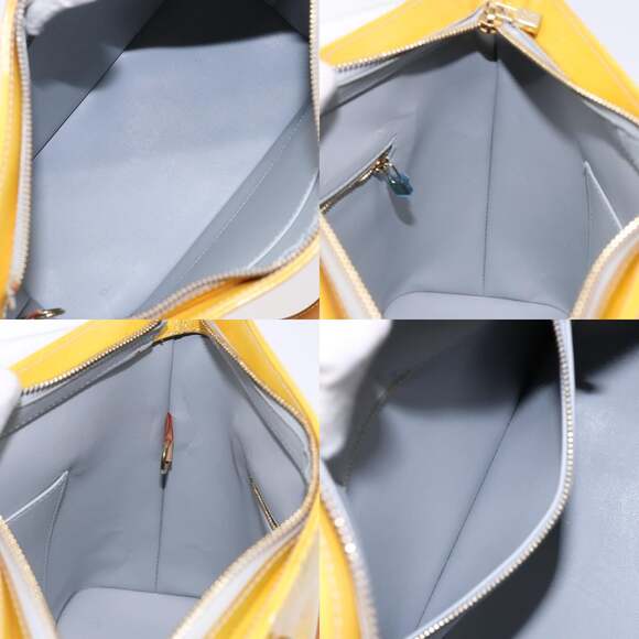 LOUIS VUITTON Monogram Vernis Houston Hand Bag Gris M91053 - Picture 12 of 13